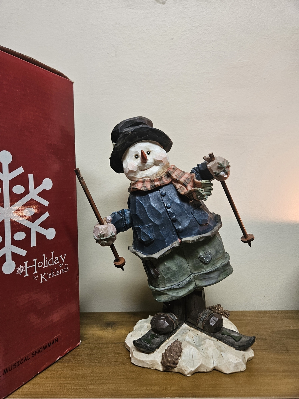 Kirklands Mechanical Musical Holiday Snowman